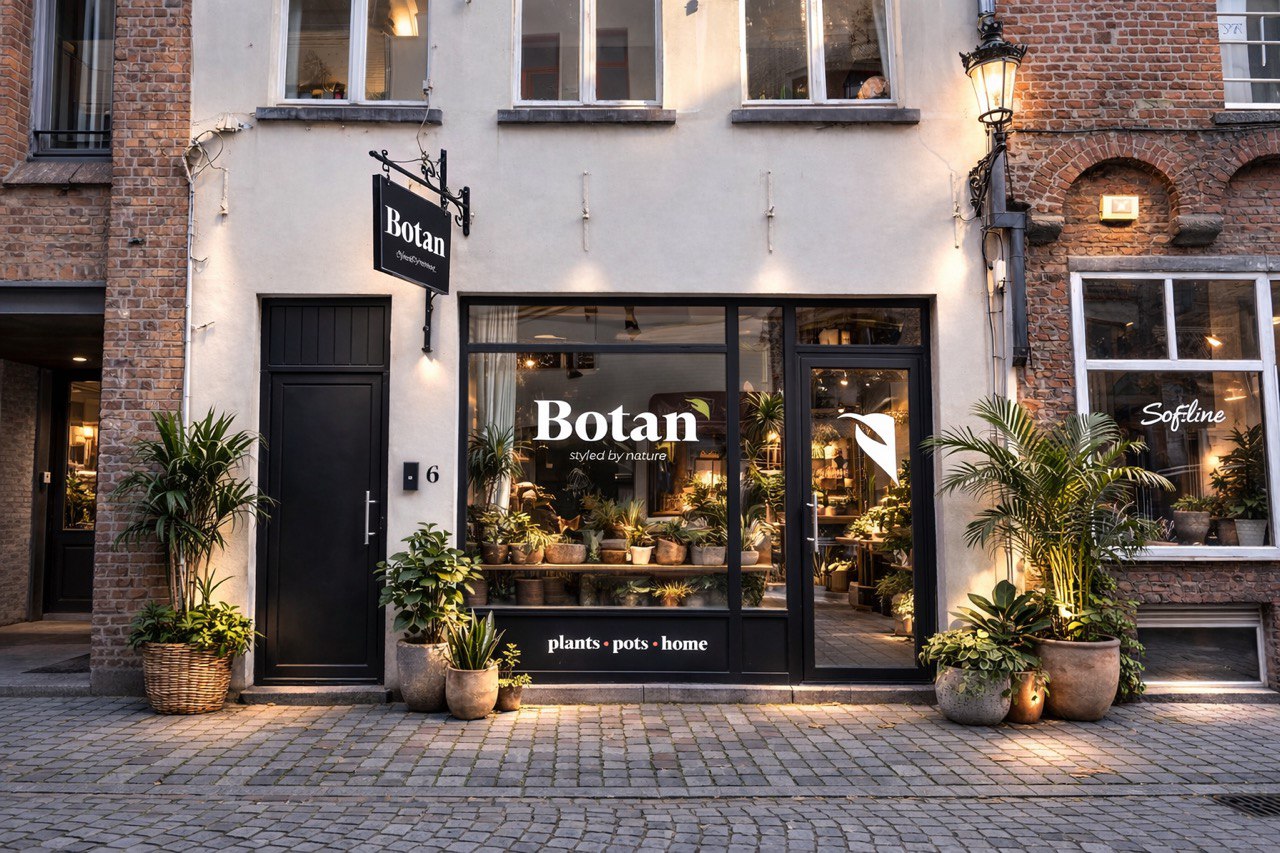 Buitenkant van Botan in Brugge